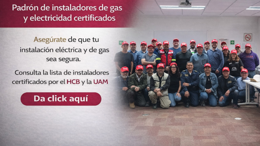 Padrón de instaladores de gas y electricidad certificados